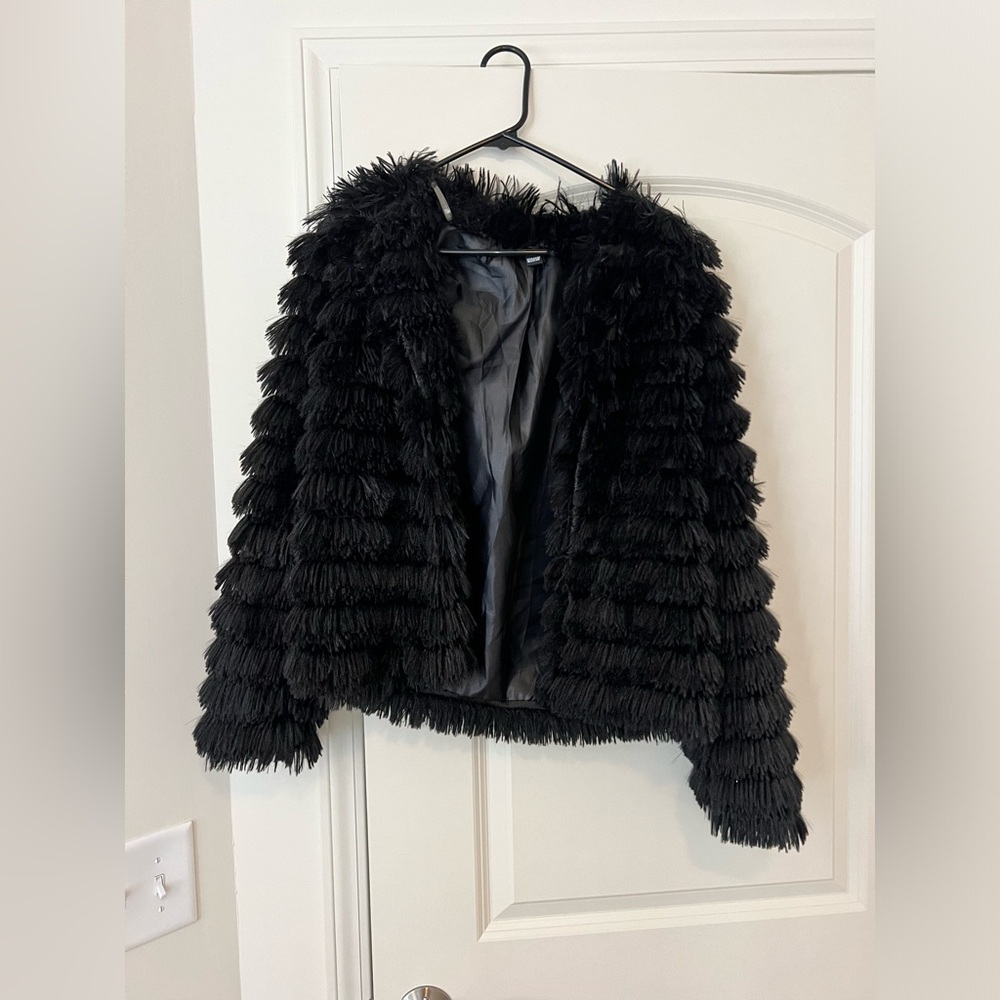 Windsor Black Faux Fur Coat